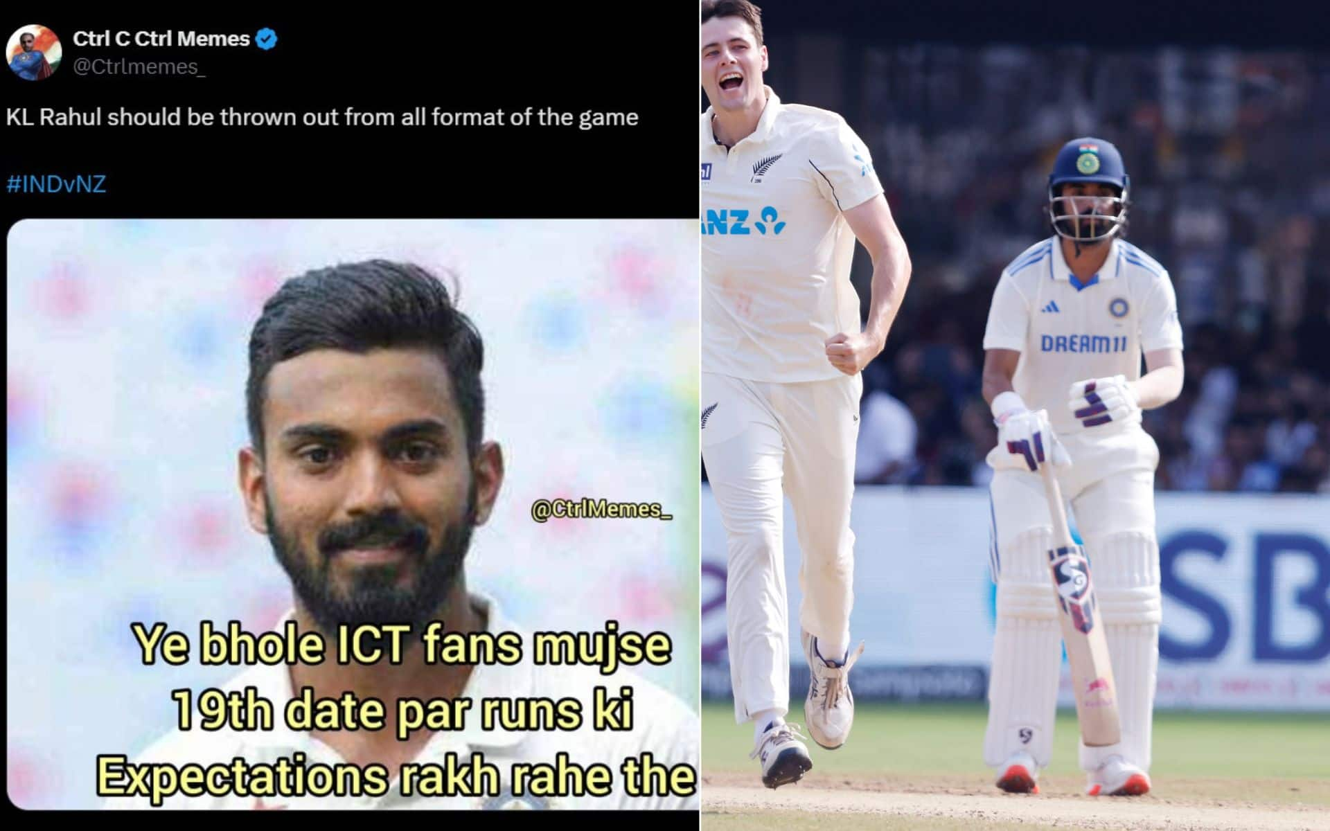 ‘Never Trust KL Rahul’ - Netizens Troll Indian Star After Twin Failures vs NZ In Bengaluru Test